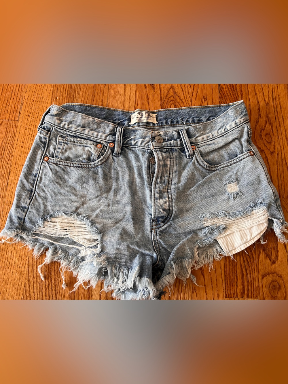 We The Free by free people Distressed Denim Cutoff Jean Shorts
